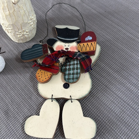 💚10 Set of 3 Snowman figurines - Picture 2 of 9
